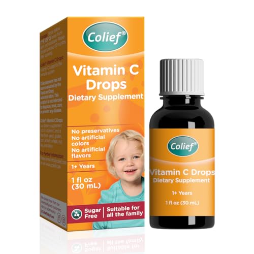 Colief Vitamin C Drops for Babies | Daily Immune Support for Infants Age +1 | Diary, Gluten and Preservative Free | Supports Development of Healthy...