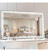 BEAUTME 大型女優ミラー 化粧鏡 3色ライトモード 明るさ調整 LED Amazon.co.jp: BEAUTME 女優ミラー 化粧鏡 ハリウッドミラー