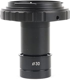 XuuSHA Acessórios de microscópio digital portátil, adaptador de montagem T2, lente ocular 9,6X, microscópio estéreo de 23,2 mm, 30 mm, acessórios de microscópio