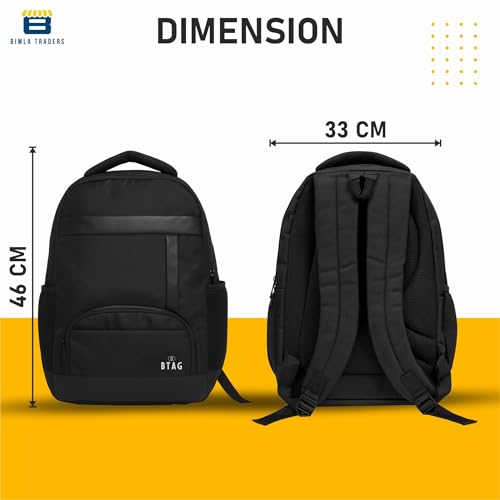 Image of Btag 27Ltrs Stylish Laptop & Casual Backpack | Water-Resistant, Comfortable, Lightweight & Trendy | Large Storage, Smooth Zippers, Spacious & Travel-Friendly | Ideal for Work, Study & Daily Use