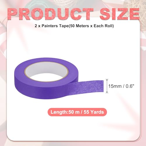 Image of PATIKIL 1 Inch x 110 Yards Painters Tape, Adhesive Masking Tape Paint Tapes for Wall Painting DIY Artist Craft Arts Decoration Labeling, Purple