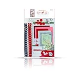 Kimberbell Embellishment Cup of Cheer Kit (46 Pcs): Includes Ribbon, Seasonal Buttons, Sound Box, Felt, Bells, Lace Zippers, Variety of Colors, Pair with Machine Embroidery Design