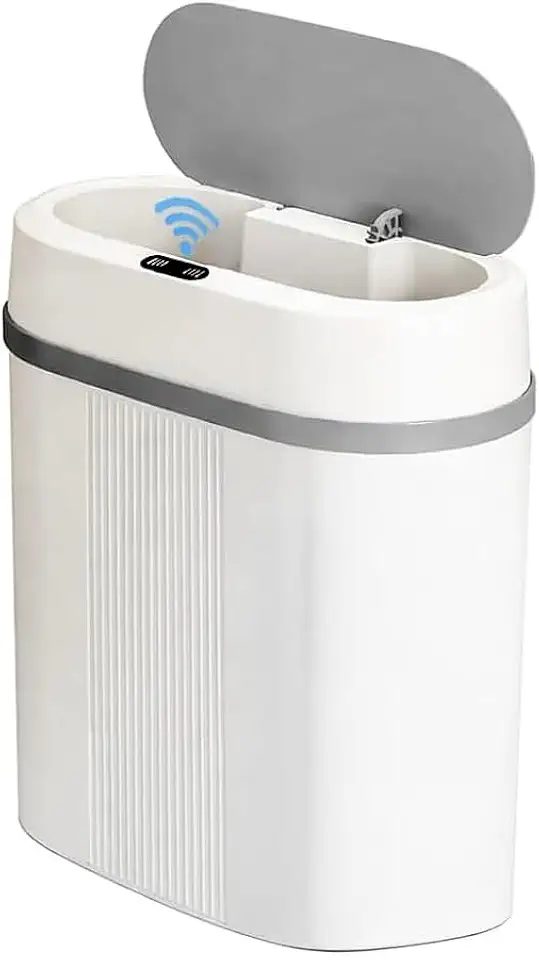 Lixeira Automática 12L com Sensor Inteligente de Movimento – Abertura e Fechamento por Aproximação, Higiênica, Moderna, Sem Toque, Ideal para Cozinha, Banheiro e Escritório