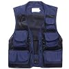 Freiesoldaten Heren Multi Pocket Vest Outdoor Vissen Camping Outwear Ademend Mesh Casual Vest