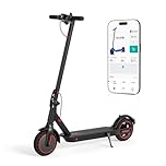 Elektroroller mit Straßenzulassun, 8,5 Zoll Elektroroller MAX 30 KM Reichweite, Faltbarer E-Roller mit inklusive Sperrfunktion, Blinker und APP, Elektroscooter Erwachsene für Stadt und Land Pendeln