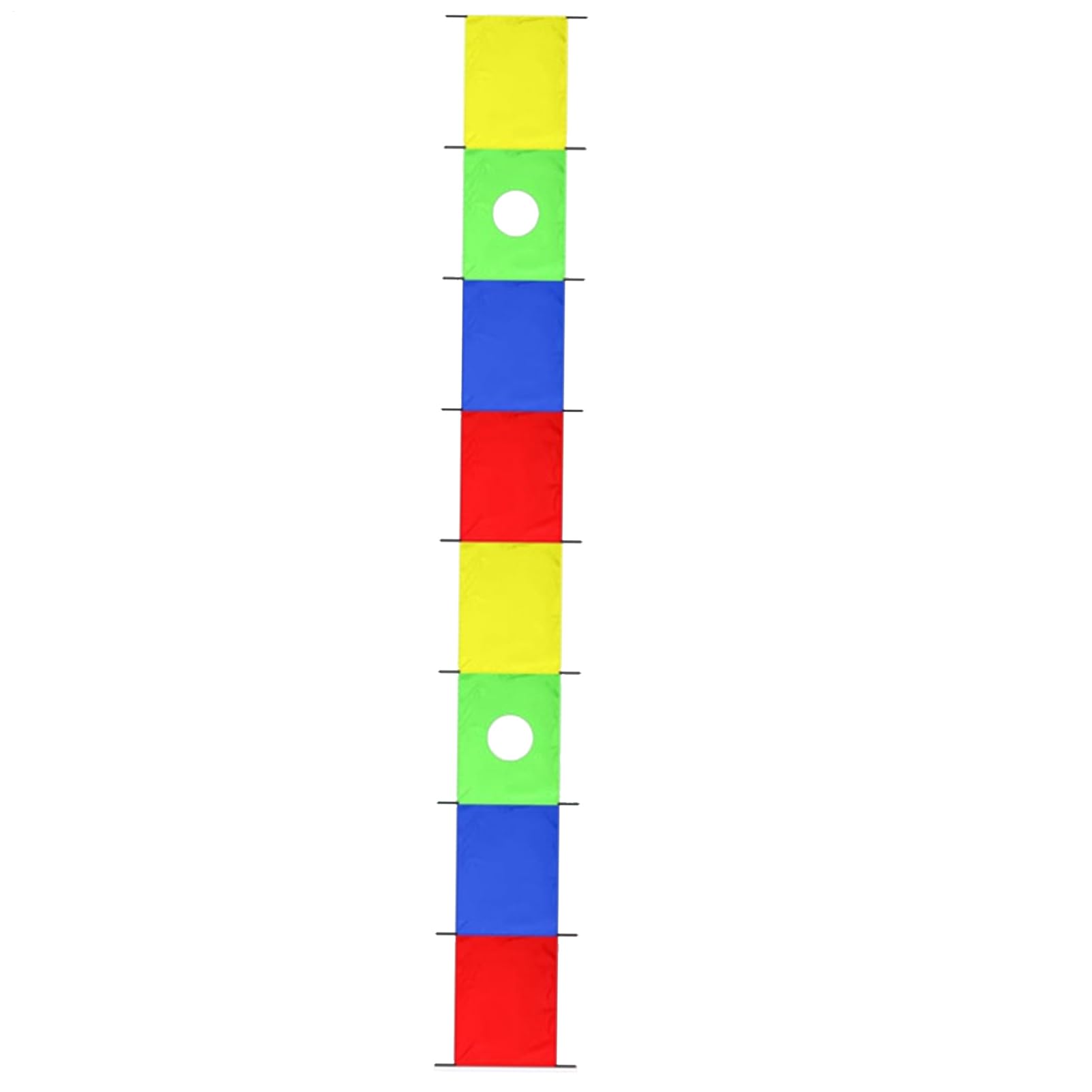 Parachute de jeu pour enfants arc-en-ciel avec poignées solides pour gym