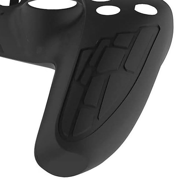Image of TMG Anti-Slip Controller Silicone Skin for Ps5, Ergonomic Rubber Protective Case with 2 PC Matching Thumb Grips (Black)