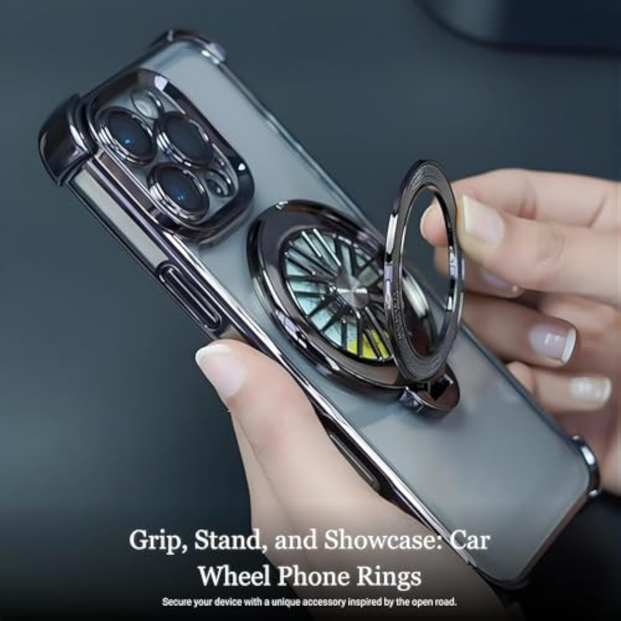 Rotating Mobile Phone Ring Holder & Stand