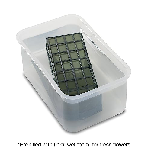 Floracraft Floral Cage Arranger With Floral Wetfōm 3.25 Inch X 4.75 Inch X 9.5 Inch Green #TOP4