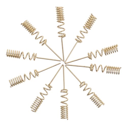 HOLIDYOYO 10 Pack of Coil Communication Antennas Spiral Spring Thickened Phosphor for Reliable Data Transmission