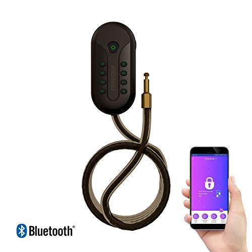 TURBOLOCK TL113 Bluetooth Bike Lock w/Keypad & App Control | 0.4”-Thick Braided Steel