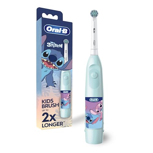Oral-B Brosse à dents électrique à piles pour enfants, avec poils extra doux changeant de...