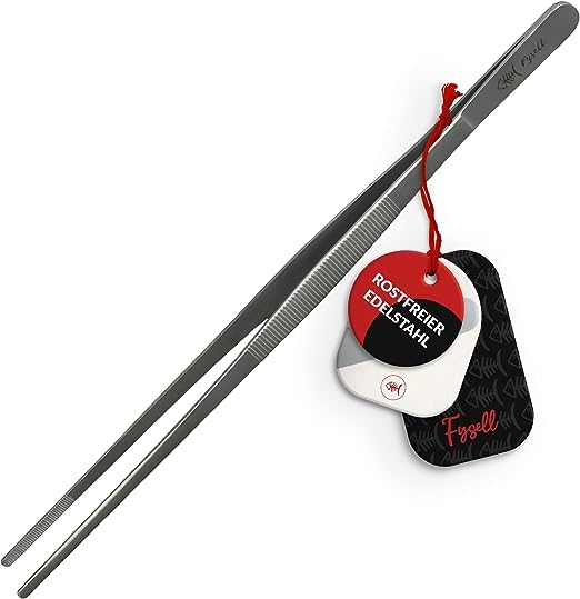 Fysell – Kochpinzette 51,5 cm extra lang zum Kochen, Grillen & Backen –...