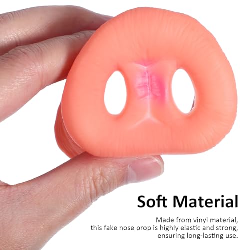 Toddmomy Schweinenase Cosplay Prop Mit Verstellbarem Gummiband Weiche Tierische Nasenmaske Für Fasching Party Und Rollenspiele 2.24X2.17X2.09 Zoll 3 Stück