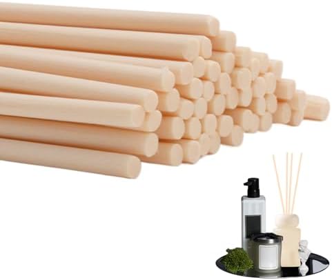50Pcs Reed Diffuser Sticks 30cm x 4mm Extra Long Thick Natural Rattan ...