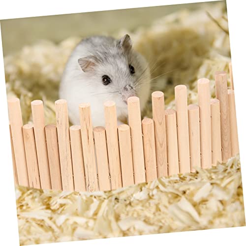 Hohopeti Hamster Ladder Fence Wooden Toy for Small Pets Climbing Exercise and Chewing Cage Ornament for Hedgehogs and Hamsters Indoor Use - Image 3