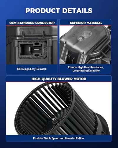 Image of KAX AC Blower Motor Compatible with Nissan Sentra 2013 2014 2015 2016 2017 - HVAC Heater Blower Motor Replaces# 76986,700295