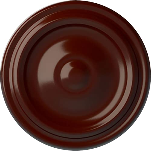 Image of 9 5 /8 inchOD x 1 1 /8 inchP Maria Ceiling Medallion (Fits Canopies up to 1 3 /4 inch), Brushed Mahogany