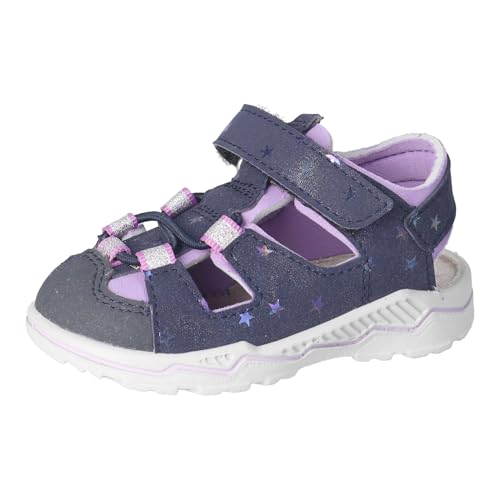 RICOSTA Sandales Gery pour filles et garçons - Chaussures d'apprentissage de la marche - Largeur : moyenne, Nautic Blueberry 172, 23 EU