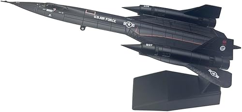 Miniatura 3 de Modelo de avión militar de metal para colección o regalo de la Fuerza Aérea SR-71 Blackbird de la Fuerza Aérea de los Estados Unidos a escala 1144
