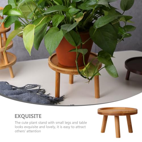 Image of balacoo Wooden Plant Stand Indoor Stackable Flowerpot Holder Display Stool for Succulents Bonsai Pot Pedestal Household Vase Stand 8.46 X 4.72 X 4.72 in for Home Decor