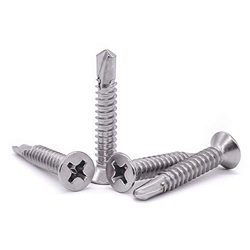 Vis autoperceuses métaux pour supprimer le pré-perçage tête plate inox 410 rapide