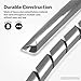 Tangle Stop Cord Cover & Detangler | Remove Tangles, Twists, Bends | Perfect for Cable Management for Trimmers, Curling Irons, Flat Irons, Hair Dryers, TV, Computers, Lamps | 9-Feet, Gray