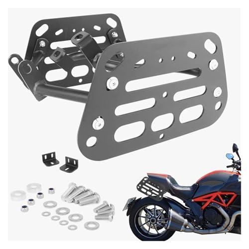 Support sacoche pour Ducati Diavel 1200 2011-2018 porte-bagages arrière noir - 2