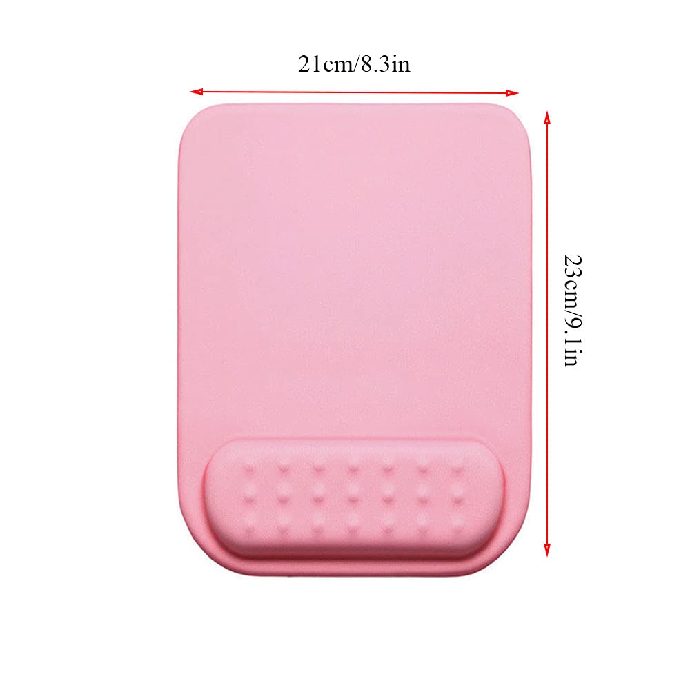 Tappetino ergonomico per mouse con supporto per poggiapolsi in gel, marmo rosa dorato, base in gomma antiscivolo, per casa, ufficio, laptop, facile digitazione e sollievo dal dolore