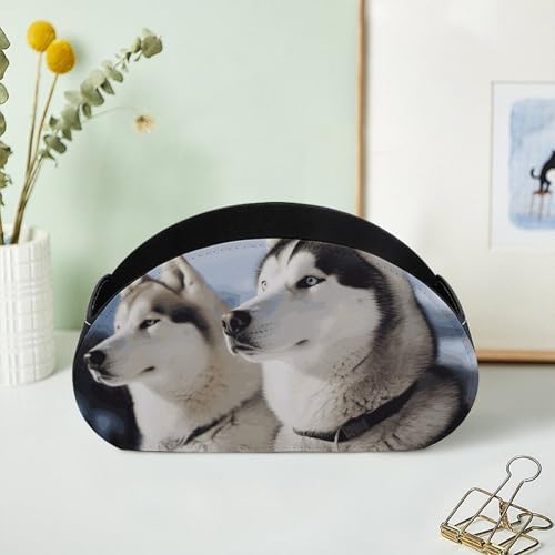 Organiseur de télécommande Husky en cuir à 5 compartiments pour bureau - 8