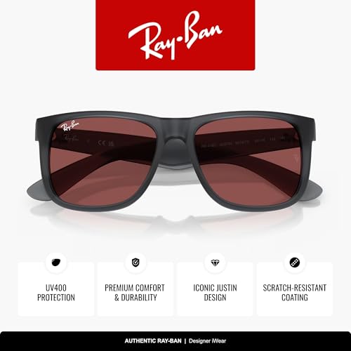 Image of Ray-Ban RB4165 Justin Classic Square Sunglasses for Men for Women