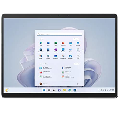 Image of Microsoft Surface Pro 9 with 5G 13 inch Touch Tablet, SQ 3, 8GB /256GB, Platinum Bundle Surface Pro Signature Keyboard, Black and 1 YR CPS Enhanced Protection Pack
