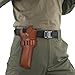 Revolver Holster, Western Cowboy Pistol Holster Adjustable Right Hand Leather Pistol Holster with Bullet Pouch for Outdoor Hunting