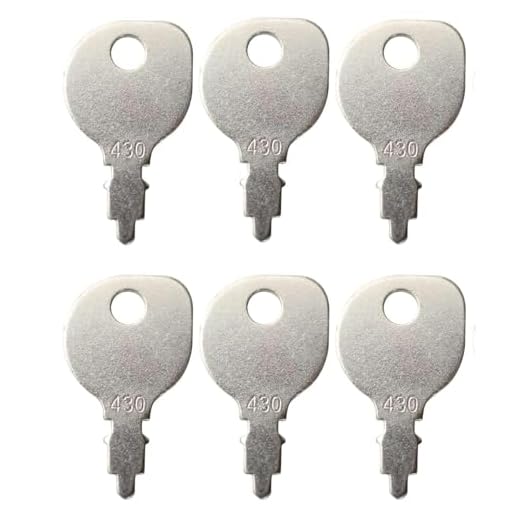 Universal Lawn Mower Key 430 691959 Replacement for Lawn Mower Riding Lawnmowers(Pack of 6)