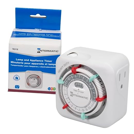 Intermatic TN311 15 Amp Timer for Indoor Lights and Decorations, Grounded