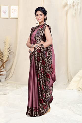 MIRCHI FASHION Chiffon Printed Women's Saree with Blouse Piece