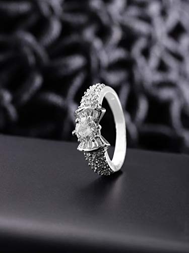 Non-Precious Metal Brass and Cubic Zirconia Ring