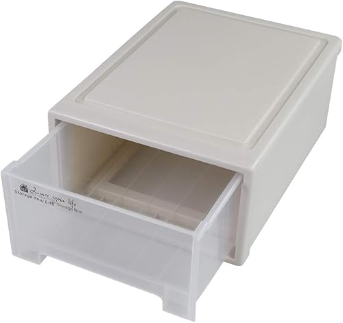 Cajón de almacenamiento apilable de 17.8 cuartos de galón, 1 paquete