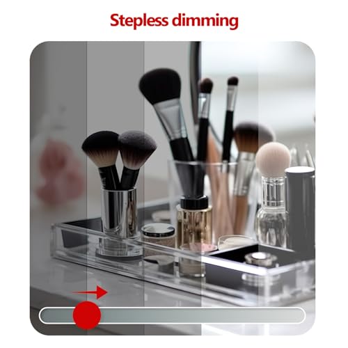 Miroir de maquillage LED avec éclairage tactile : une idée cadeau beauté idéale - 4