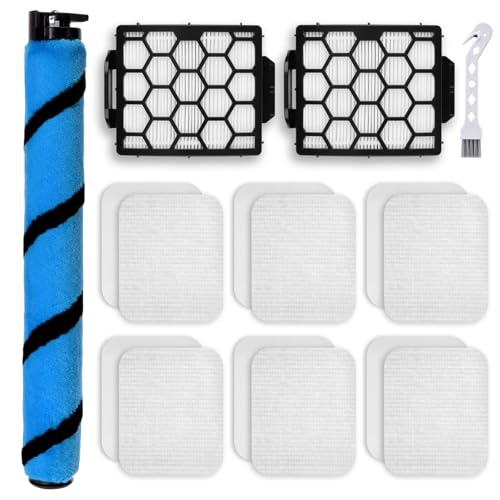 Image of Leadaybetter UV850 Brush Filter Replacement Parts for Shark Performance Lift-Away ADV DuoClean Upright Vacuum, 1 Soft Brush Roll, 2 HEPA, 6 Foam Felt Filters, Part #1483FC2000 & XHF320 & XFFK602UKT