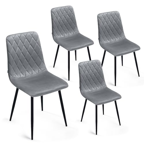 Silla De Comedor Azul Juego De 4 - Terciopelo - Base De Metal - Silla De Salón - Silla De Terciopelo - Silla De Cocina De Acero Inoxidable Silla De Comedor Azul Juego De 4 - Terciopelo - Base De Metal - Silla De Salón - Silla De Terciopelo - Silla De Cocina De Acero Inoxidable