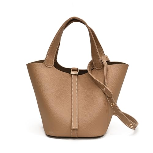 Trousse de maquillage pour femme marron grand sac à bandoulière