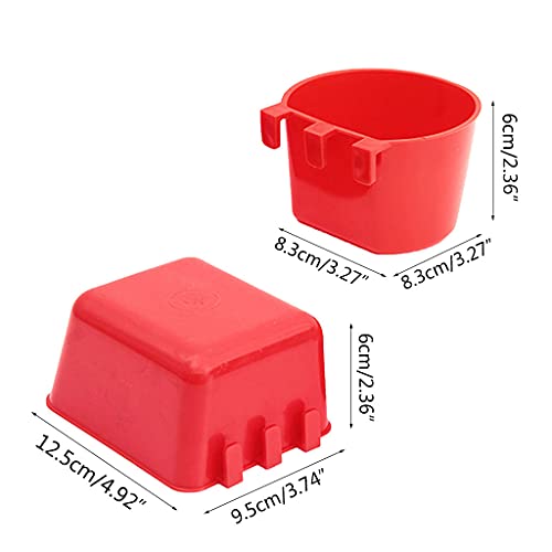 NA Pluimvee Water Cups Drinkkom voor Kippen Eenden Kwartels Universele Vogelkooi Plastic Zaad Water Voedsel Feeder Cup S… - Afbeelding 5