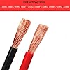 Trunking Solid 11AWG 9AWG 7AWG 5AWG 3AWG 1 Meter Multi-Strand Copper Core Flexible Cable Electronic Wire Flame Retardant Sheath Single Core Connector Loom (Color : Black, Size : 7AWG 10mm)