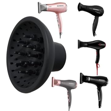 Difusor de Cachos para Secador de Cabelo Mondial Todos Modelos - Tamanho Grande