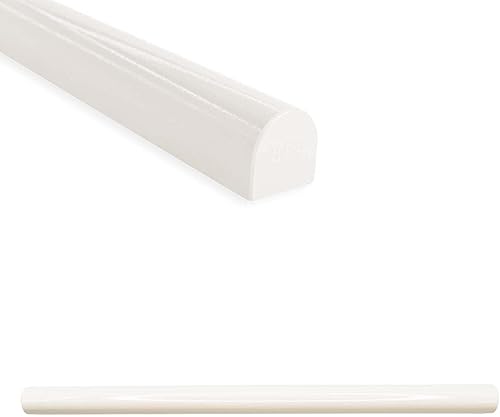 Questech Décor Soho - Revestimiento de azulejos Bullnose, borde decorativo de borde de azulejos de 34 x 12 pulgadas, borde decorativo para azulejos