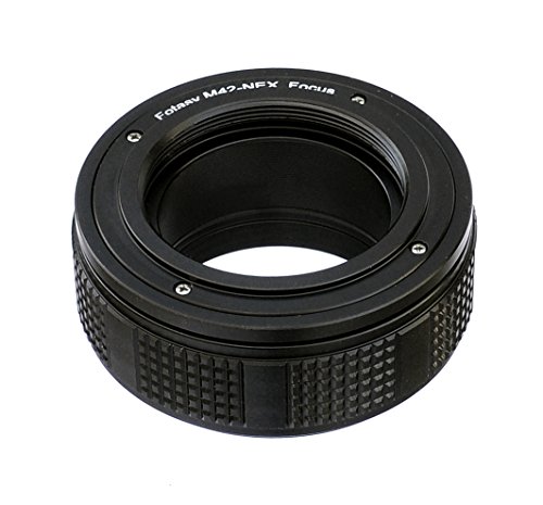Fotasy M42 Lens to Sony E-Mount Focusing Helicoid Adapter, 42mm Screw Mount lens