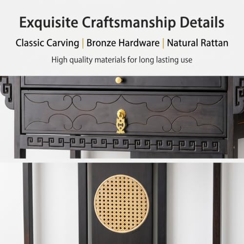 Mesa consola de madera maciza ideal para decorar tu sala de estar 7