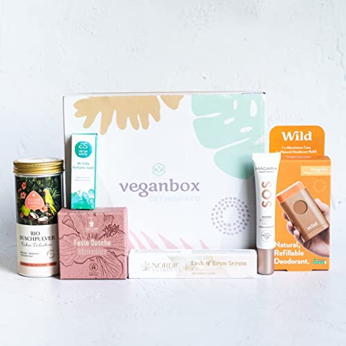 VEGAN BOX® Beauty Geschenkbox | Mind. 5 Premium Naturkosmetik-Geschenke Für Frauen | Vegane & Tierversuchsfreie Green Beauty Produkte Cover