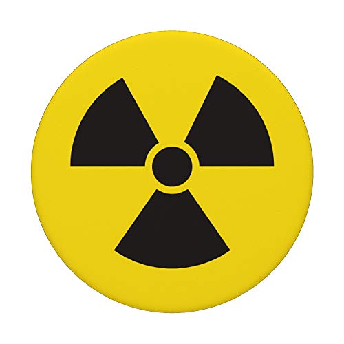 Segno di avvertimento radioattivo atomico